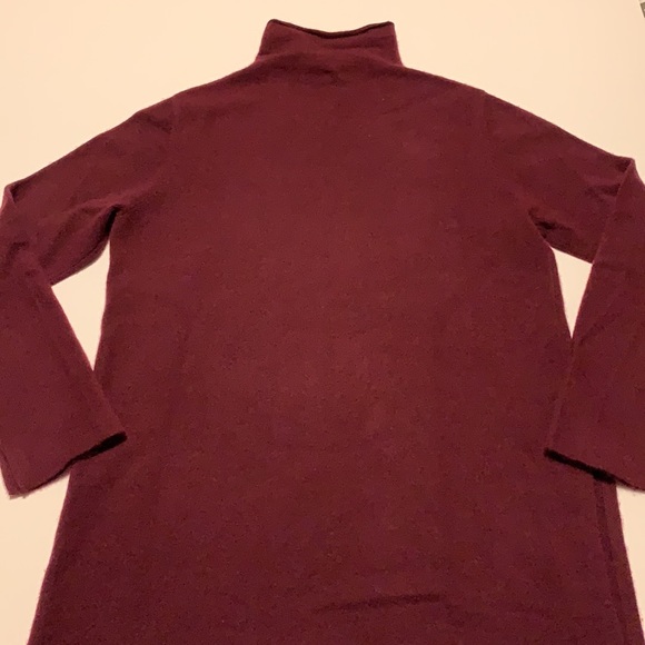 Margaret O’Leary Maroon Cashmere Tunic - Women’s Size Medium - Picture 5 of 11